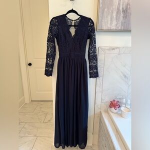 Navy formal gown